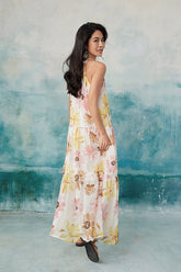 27Dress Charming Floral Halter Sleeveless A-line Dresses